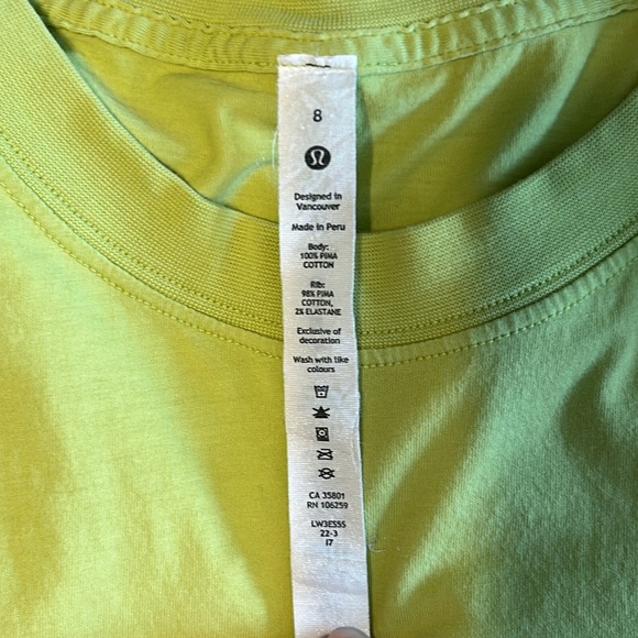 All Yours Cotton T-shirt size 8 in the color wasabi - Picture 4 of 4